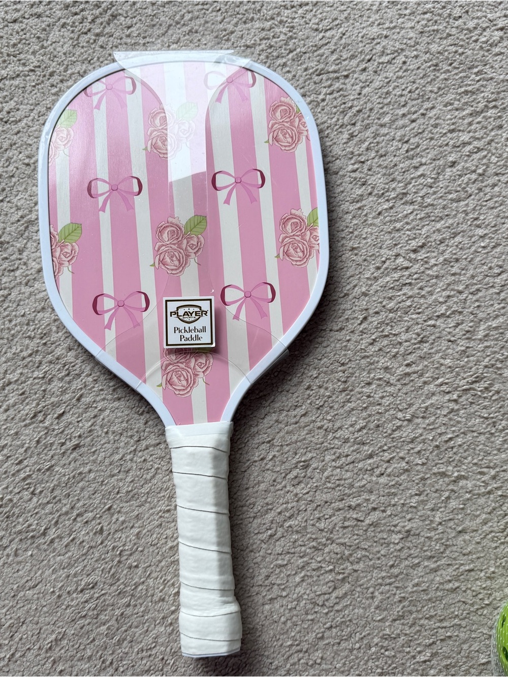 Pink Pickleball Paddle Hunter Products Player Sports New Paddle Floral Ribbons